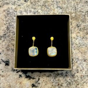 Connie Craig Carroll Moonstone Drop Earrings
